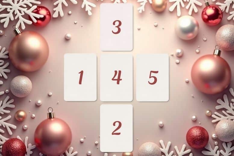 5-kaart kerstlegging 5-kaart kerstlegging