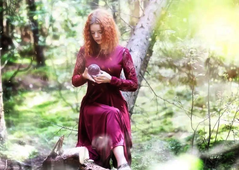 wicca in het bos
