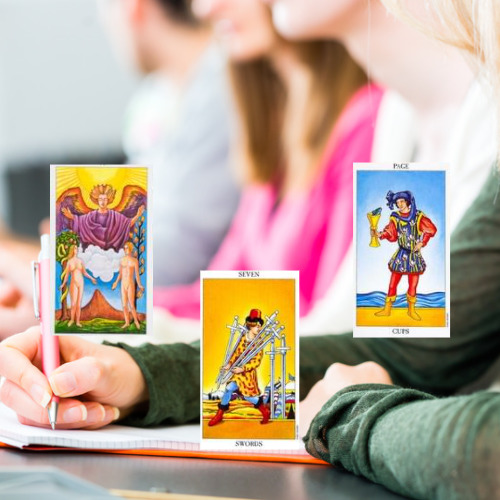 Een oefening met een gesplitst Tarot Deck