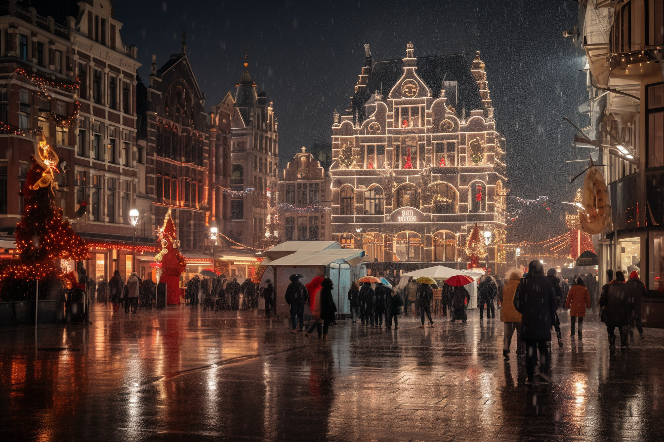 Kerst op het stadsplein