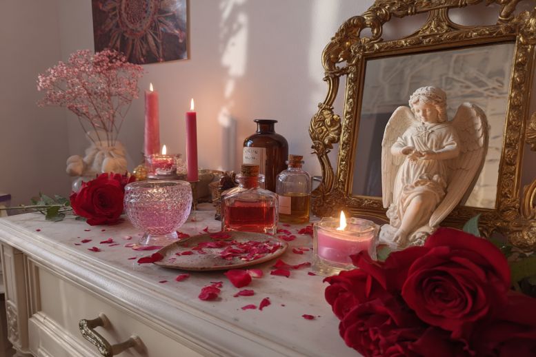 Valentijnsdag altaar Valentijnsdag altaar