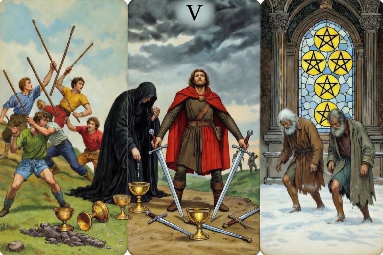 de 5-en in de Tarot De 5-en in de Tarot