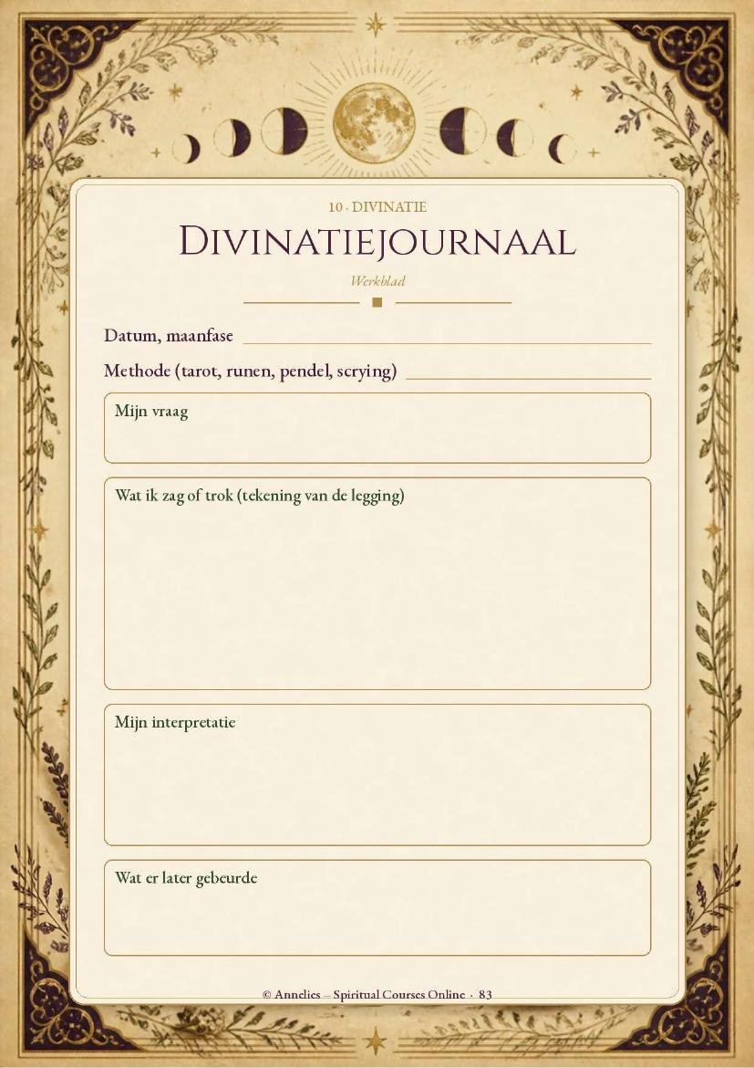 Divinatiejournaal uit Mijn Boek der Schaduwen